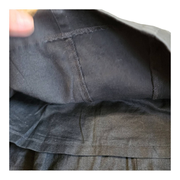 TED BAKER Pleated Pencil Dress Black Short Sleeve Knee Length Womens size 3 m - Picture 5 of 9